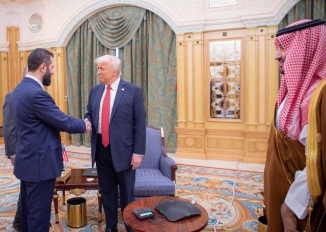 TRUMP SYRIAN PRESIDENT IN SAUDI ARABIA