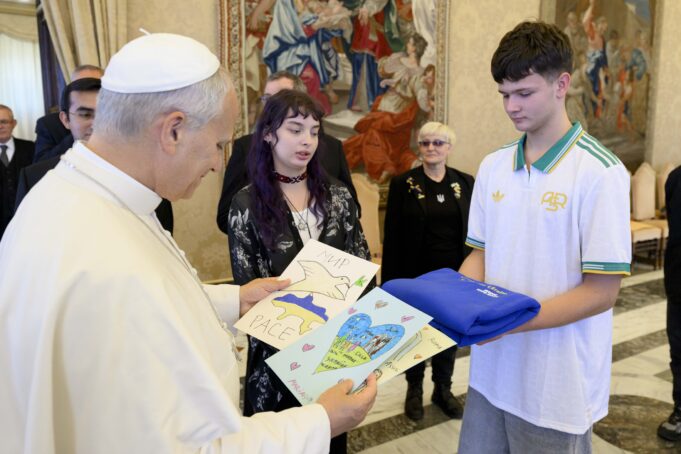 Pope Leo XIV meets young people returned to Ukraine from Russia