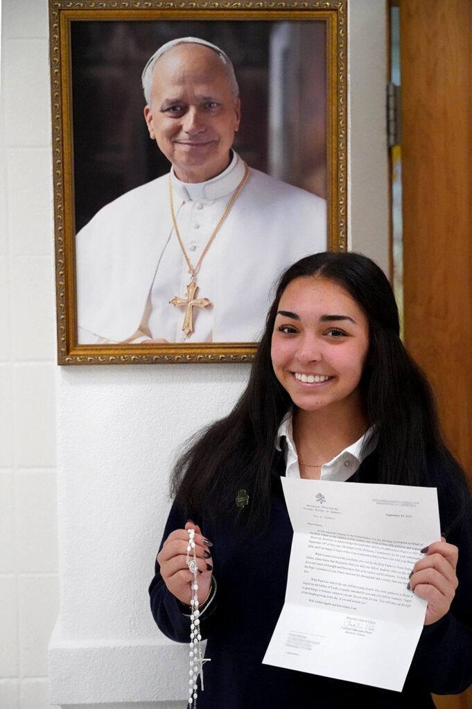 Tennessee teen Selena Mullinax’s letter to Pope Leo XIV brings a reply with gift of special rosary blessed by the pontiff