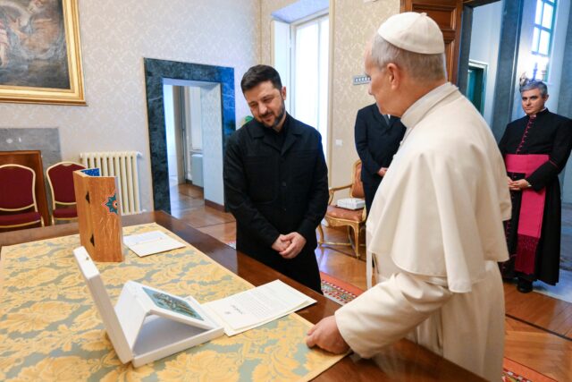 POPE LEO XIV MEETS UKRANIAN PRESIDENT ZELENSKY