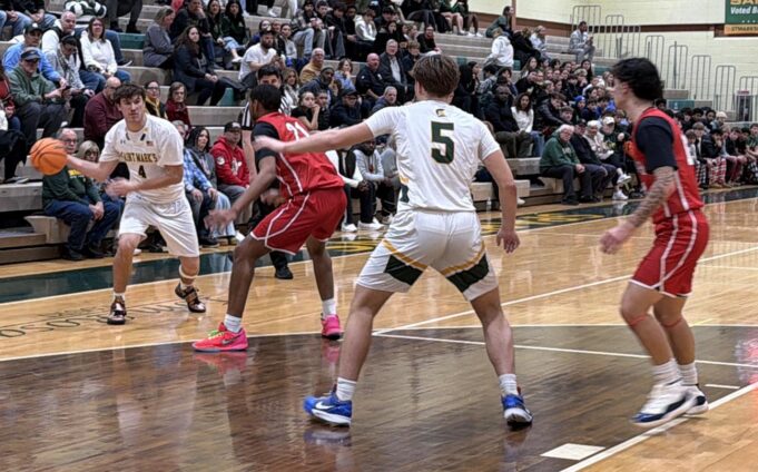 Saint Mark’s High School rally falls short in boys basketball opener vs. Conrad Schools of Science: Photo gallery
