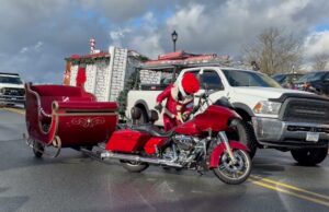 ‘Motorcycle Santa’ roars into St. Elizabeth School to bring holiday cheer to sick children, their families: Video, photo gallery