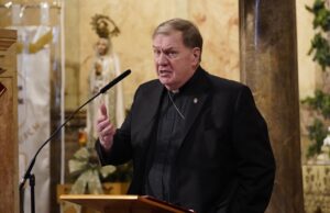 Cardinal Joseph W. Tobin joins prayer service near immigrant detention center