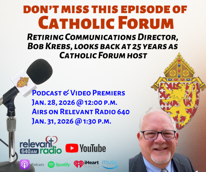 Bob Krebs looks back at 25 years and 1,300 episodes of Catholic Forum