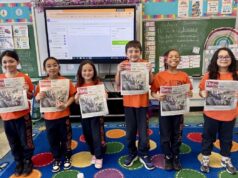 HAPPY CATHOLIC SCHOOLS WEEK: St. Anthony of Padua second-grade students celebrate with their photo on the cover of this week’s Dialog