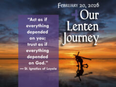 Our Lenten Journey, Feb. 20, 2026