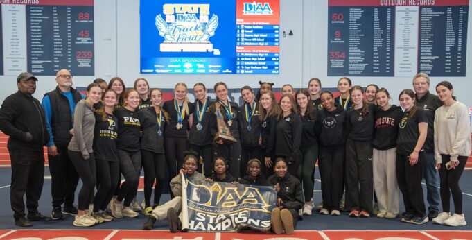 Three wins for Anna Bockius lead Padua Academy back to DIAA indoor track championship: Photo gallery