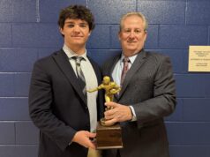 Roman Trubiano of Salesianum School receives Michael DeLucia Memorial Sportsmanship Award