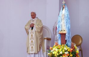 Pope Leo makes pilgrimage to beloved Marian shrine situated on banks of Kwanza River after celebrating Mass for 100,000 in Kilamba