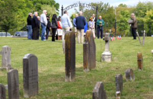 Six French soldiers killed in U.S. Revolution, prominent Delaware Catholic, remembered during service at Coffee Run Cemetery