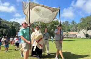 ‘Georgia Martyrs’ focus of perpetual pilgrims as they pause in Brunswick to learn more about the 1597 martyrdom of five Franciscan friars