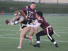 Late touchdown is the difference in Padua Academy flag football win over Concord High School: Photo gallery
