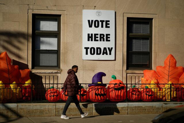 VOTING NEW JERSEY POLLING STATION