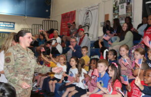 Lots of hugs, a few tears as St. Peter the Apostle School teacher SSgt. Sara McVey returns after deployment