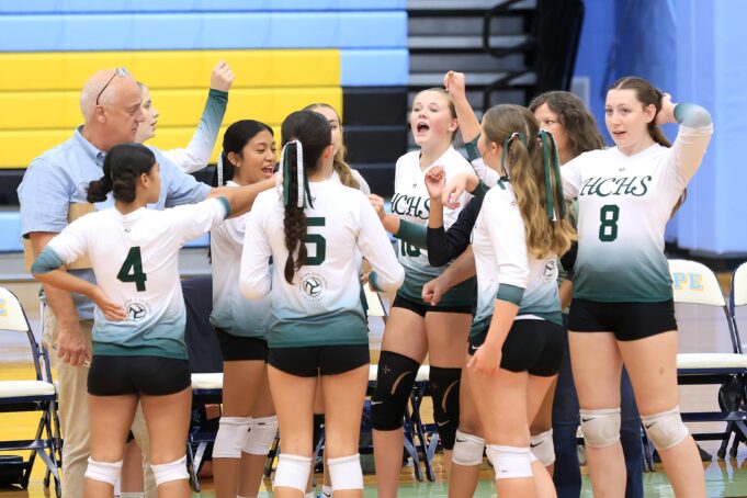 Holy Cross High School begins athletic program with frequent travelers, the volleyball team: Photo gallery