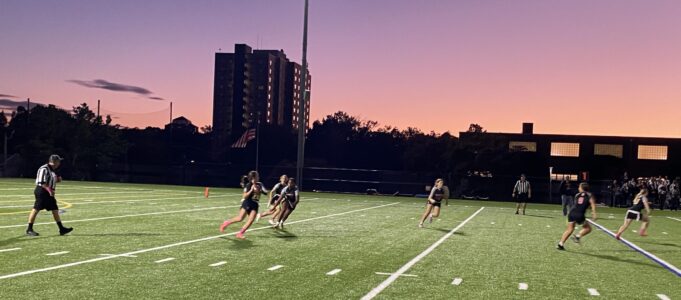 Padua Academy, Ursuline Academy battle in flag football in the twilight: Photo gallery