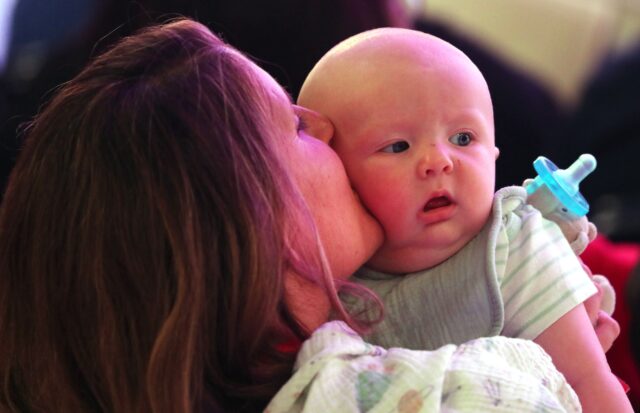 MOTHER BABY NATIONAL EUCHARISTIC CONGRESS INDIANAPOLIS