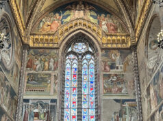 Diocese of Wilmington pilgrim group celebrates Mass in Cathedral of Orvieto with Bishop Koenig and five priests from the diocese