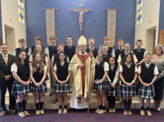 Bishop Koenig delivers special message to students during visit to Most Blessed Sacrament School in Berlin, Md.