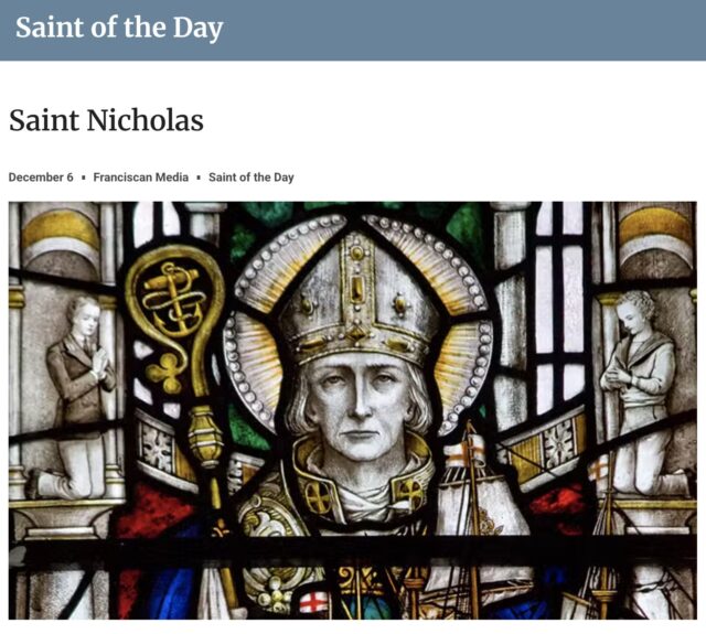 ST. NICHOLAS 'SAINT OF THE DAY' FRANCISCAN MEDIA