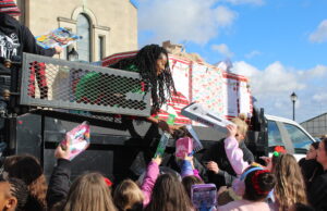 ‘Motorcycle Santa’ roars into St. Elizabeth School to bring holiday cheer to sick children, their families: Video, photo gallery