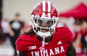 Indiana University running back Roman Hemby carries Catholic values with him into playoffs