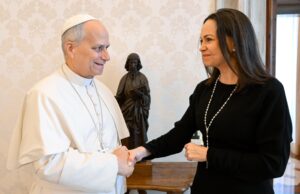 Venezuelan Nobel laureate Machado asks pope for help in freeing political prisoners