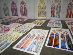New stained-glass designs for Notre Dame Cathedral in Paris now on display amid ongoing debate