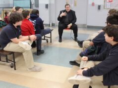 Father Joseph W. McQuaide presents ‘Soul of business’ A.I. presentation at Catholic Business Network breakfast Sept. 18