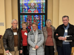 Faith and Charity contributors join Bishop Koenig for prayer service in Dover, first of four ‘Circle of Honor’ gatherings