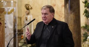 Cardinal Joseph W. Tobin joins prayer service near immigrant detention center
