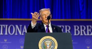 President Donald Trump defends Homeland Security chief Kristi Noem after Minneapolis immigration raids draw scrutiny