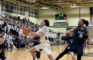 Salesianum School basketball escapes Saint Mark’s High School with fourth-quarter comeback: Photo gallery