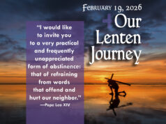Our Lenten Journey, Feb. 19, 2026