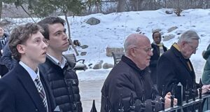 Bishop Kevin C. Rhoades joins Notre Dame students in prayer amid controversy over research institute appointment