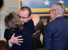 President Donald Trump awards Medal of Honor to Michael H. Ollis; Polish soldier shares faith-filled witness