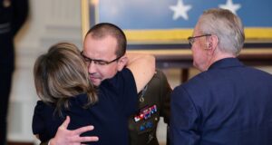 President Donald Trump awards Medal of Honor to Michael H. Ollis; Polish soldier shares faith-filled witness