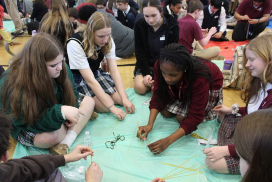 Eighth-grade students across Diocese of Wilmington learn team-building and true friendship come from Jesus: Photo gallery