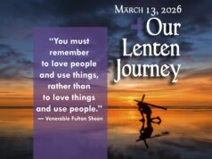 Our Lenten Journey, March 13, 2026