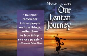 Our Lenten Journey, March 13, 2026