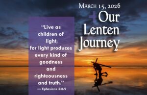 Our Lenten Journey, March 15, 2026
