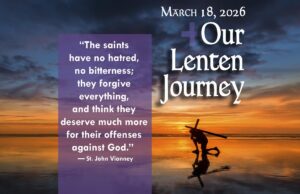 Our Lenten Journey, March 18, 2026