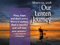 Our Lenten Journey, March 22, 2026