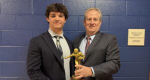 Roman Trubiano of Salesianum School receives Michael DeLucia Memorial Sportsmanship Award