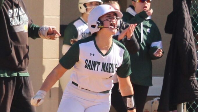 Saint Mark’s High School breaks out the bats in season-opening softball win: Photo gallery