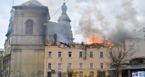 War in Ukraine: Historic monastery, church damaged in overnight Russian drone attack in Lviv