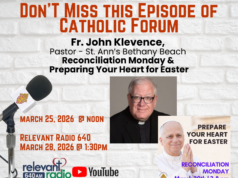 Catholic Forum: Fr. John Klevence discusses Reconciliation Monday & the Joy of the Father