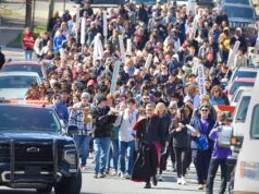 A voice from the crowd at the 15th annual Cross Pilgrimage in Wilmington: Photo gallery