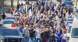 A voice from the crowd at the 15th annual Cross Pilgrimage in Wilmington: Photo gallery