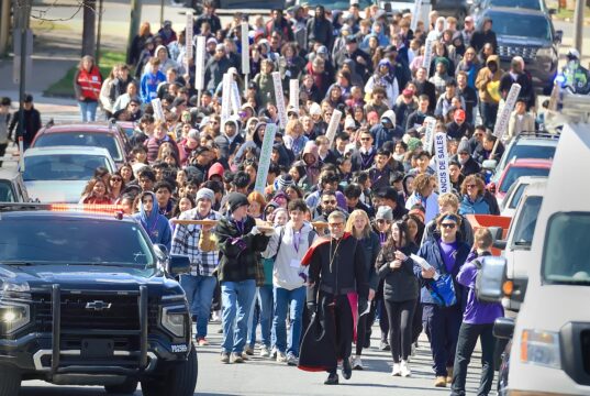 A voice from the crowd at the 15th annual Cross Pilgrimage in Wilmington: Photo gallery